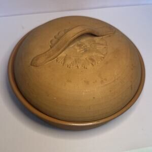Bentson West Boston Warehouse Cooker Bowl Terracotta covered Italy Vintage
